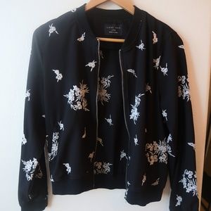 Forever 21 Embroidered Bomber Jacket